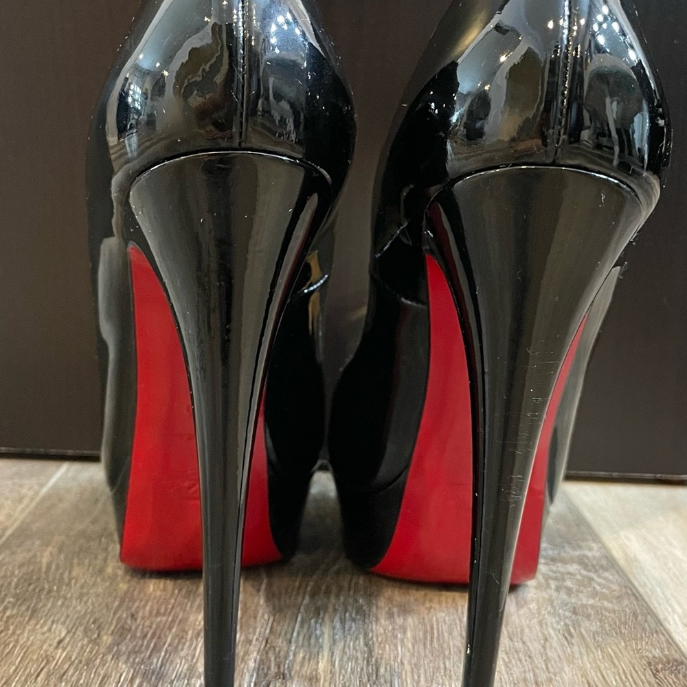 Christian Louboutin Lady Peep size 38.5 150mm heel
